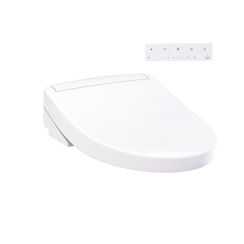 TOTO SW3446#01 WASHLET S5 Electronic Bidet Toilet Seat with Instantaneous Water Heating, PREMIST and EWATER+ Wand Cleaning, Elongated, Cotton White