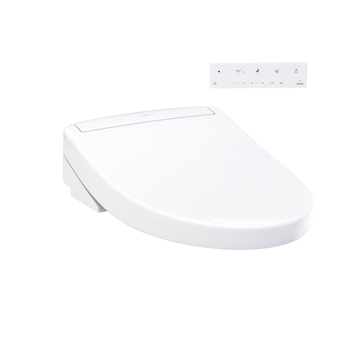 TOTO SW3446#01 WASHLET S5 Electronic Bidet Toilet Seat with Instantaneous Water Heating, PREMIST and EWATER+ Wand Cleaning, Elongated, Cotton White