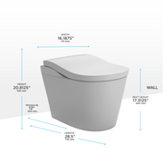 TOTO MS8732CUMFG#01N NEOREST LS Dual Flush 1.0 or 0.8 GF Integrated Bidet Toilet, Cotton White with Nickel Trim - view 2