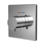 TOTO TBV02401U#CP Square Thermostatic Mixing Valve Shower Trim, Polished Chrome - view 2