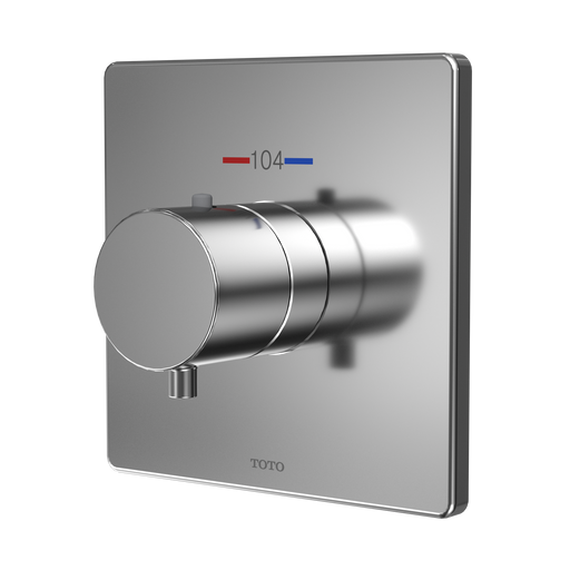 TOTO TBV02401U#CP Square Thermostatic Mixing Valve Shower Trim, Polished Chrome - view 2