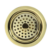 Nantucket Sinks Polished Brass 3.5 Inch Kitchen Drain 3.5 KDPB - view 3