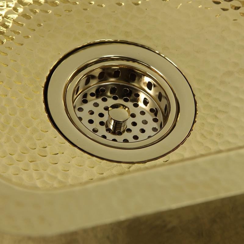 Nantucket Sinks Polished Brass 3.5 Inch Kitchen Drain 3.5 KDPB - view 5