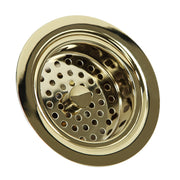 Nantucket Sinks Polished Brass 3.5 Inch Kitchen Drain 3.5 KDPB