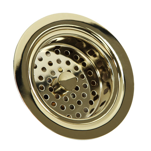 Nantucket Sinks Polished Brass 3.5 Inch Kitchen Drain 3.5 KDPB