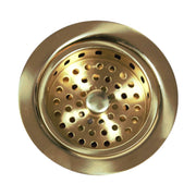 Nantucket Sinks Unlacquered Brass 3.5 Inch Kitchen Drain 3.5 KDULB - view 2