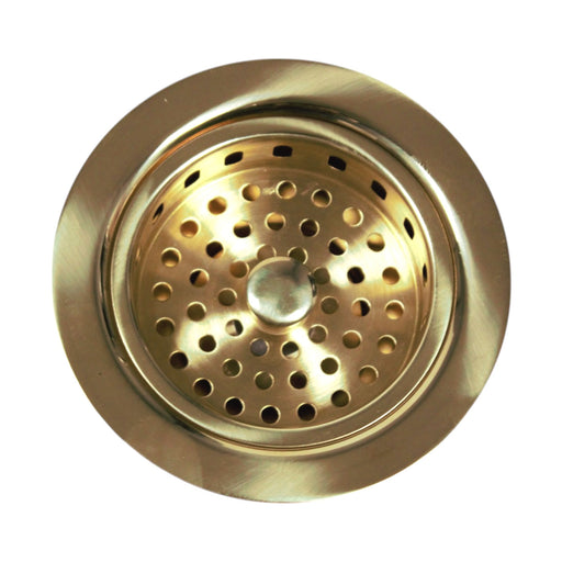 Nantucket Sinks Unlacquered Brass 3.5 Inch Kitchen Drain 3.5 KDULB - view 2