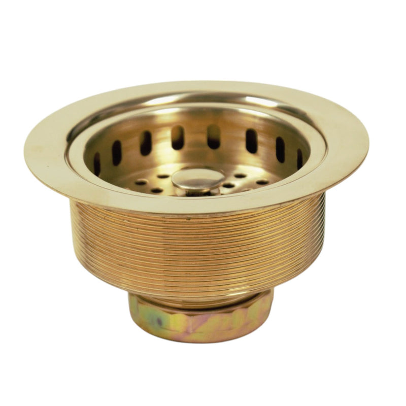 Nantucket Sinks Unlacquered Brass 3.5 Inch Kitchen Drain 3.5 KDULB - view 3