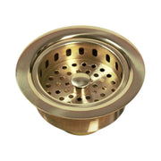 Nantucket Sinks Unlacquered Brass 3.5 Inch Kitchen Drain 3.5 KDULB - view 4