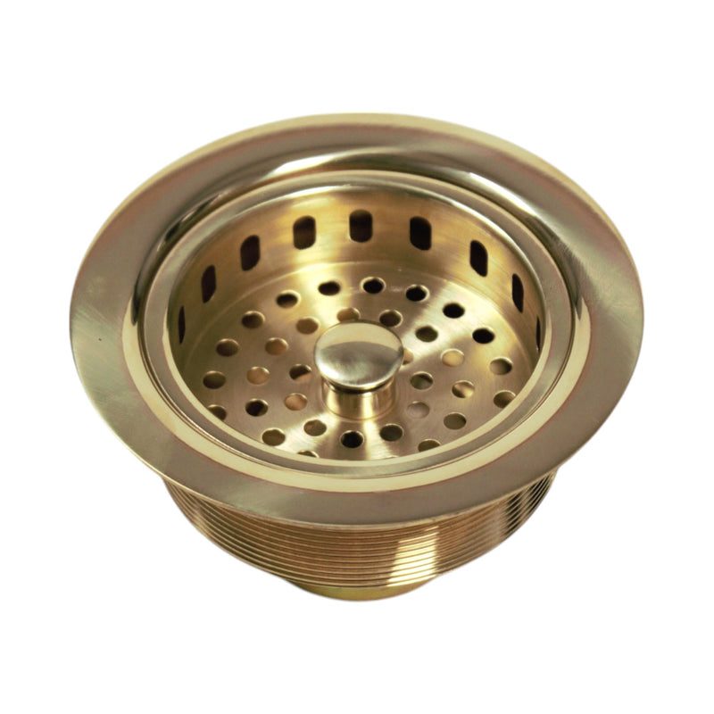 Nantucket Sinks Unlacquered Brass 3.5 Inch Kitchen Drain 3.5 KDULB - view 4