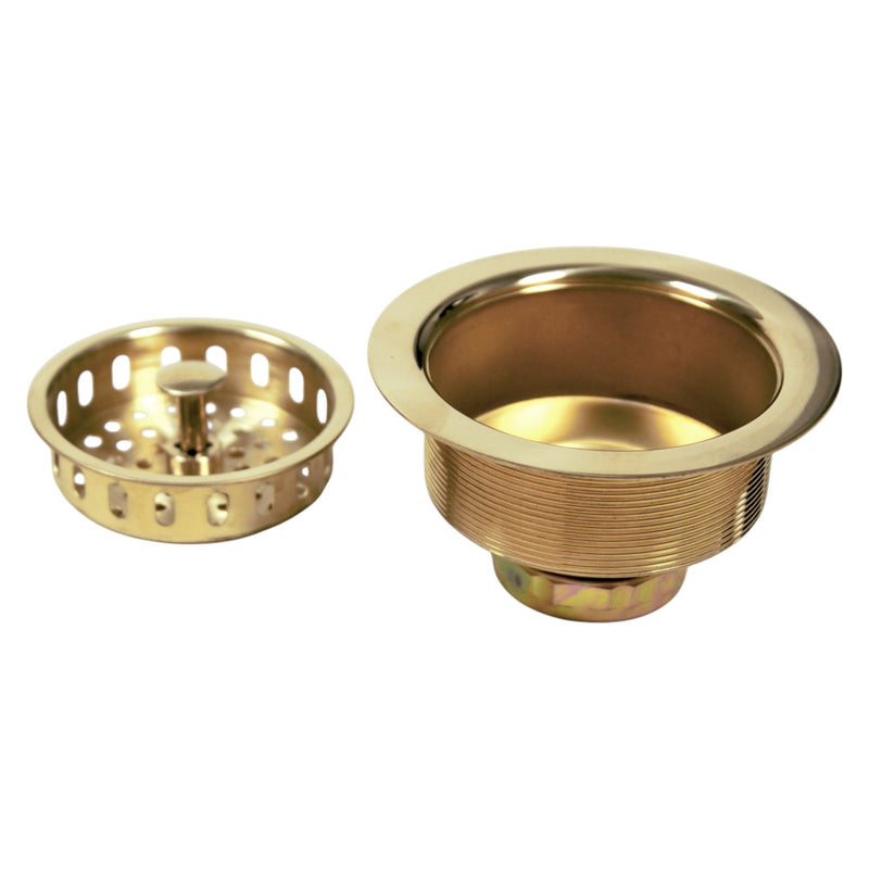 Nantucket Sinks Unlacquered Brass 3.5 Inch Kitchen Drain 3.5 KDULB - view 5