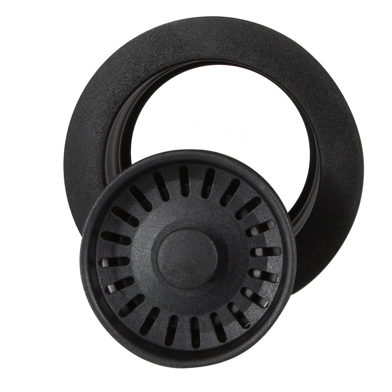 Nantucket Sinks Matte Black Disposal Trim For Granite Composite Sinks 3.5DF-GCMB - view 3