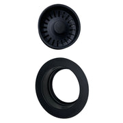 Nantucket Sinks Matte Black Disposal Trim For Granite Composite Sinks 3.5DF-GCMB