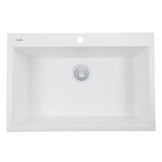 Nantucket Sinks White Disposal Trim For Granite Composite Sinks 3.5DF-GCW - view 5