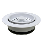 Nantucket Sinks White Disposal Trim For Granite Composite Sinks 3.5DF-GCW