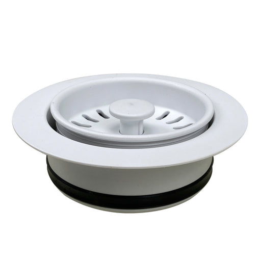 Nantucket Sinks White Disposal Trim For Granite Composite Sinks 3.5DF-GCW