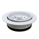 Nantucket Sinks White Disposal Trim For Granite Composite Sinks 3.5DF-GCW