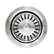 Nantucket Sinks 3.5 Inch Extended Flange Disposal Kitchen Drain in Brushed Stainless 3.5EDF-BRS - view 2