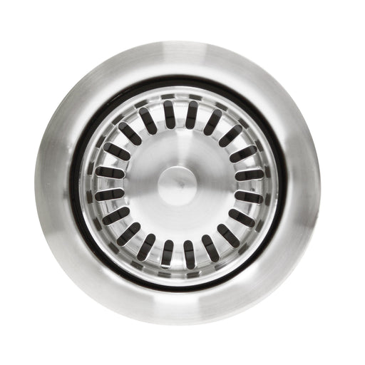 Nantucket Sinks 3.5 Inch Extended Flange Disposal Kitchen Drain in Brushed Stainless 3.5EDF-BRS - view 2
