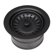 Nantucket Sinks 3.5 Inch Extended Flange Disposal Kitchen Drain in Matte Black 3.5EDF-MBL - view 2