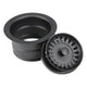 Nantucket Sinks 3.5 Inch Extended Flange Disposal Kitchen Drain in Matte Black 3.5EDF-MBL