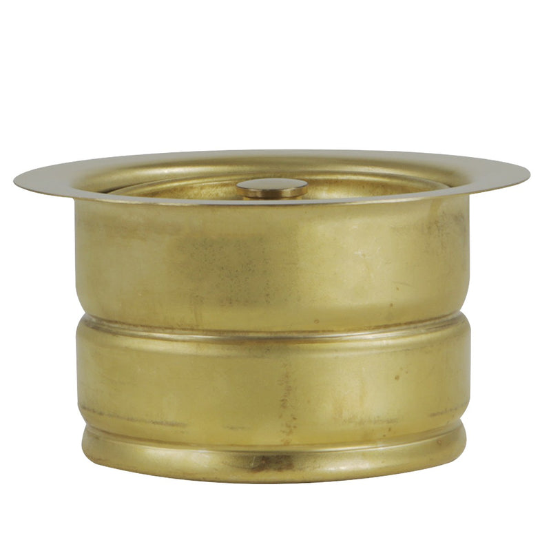 Nantucket Sinks 3.5 Inch Extended Flange Disposal Kitchen Drain Brass 3.5EDF-PB - view 3