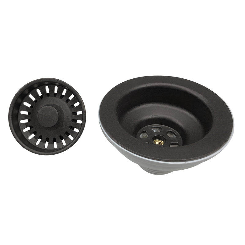 Nantucket Sinks Basket Strainer Kitchen Drain For Granite Composite Sinks - Brown 3.5KD-GCCB - view 3