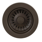 Nantucket Sinks Basket Strainer Kitchen Drain For Granite Composite Sinks - Brown 3.5KD-GCCB