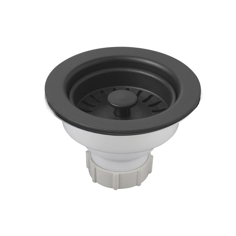 Nantucket Sinks Basket Strainer Kitchen Drain For Granite Composite Sinks - Matte Black 3.5KD-GCMB - view 4