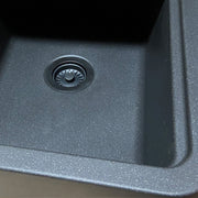 Nantucket Sinks Basket Strainer Kitchen Drain For Granite Composite Sinks - Matte Black 3.5KD-GCMB - view 5
