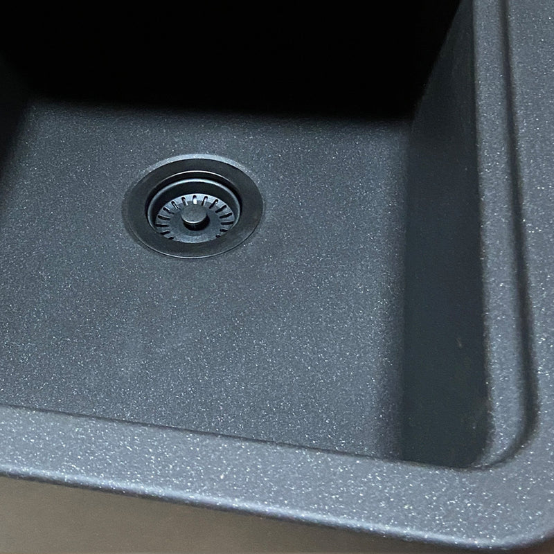 Nantucket Sinks Basket Strainer Kitchen Drain For Granite Composite Sinks - Matte Black 3.5KD-GCMB - view 5