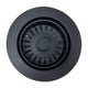 Nantucket Sinks Basket Strainer Kitchen Drain For Granite Composite Sinks - Matte Black 3.5KD-GCMB