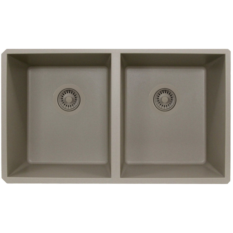 Nantucket Sinks Basket Strainer Kitchen Drain For Granite Composite Sinks - Truffle 3.5KD-GCTR