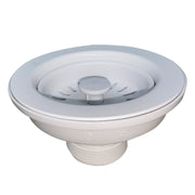 Nantucket Sinks Basket Strainer Kitchen Drain For Granite Composite Sinks - White 3.5KD-GCW - view 2