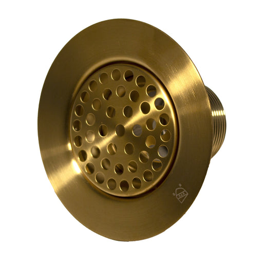 Nantucket Sinks 3 inch Utility Sink Grid Drain Satin Brass 3CHGRSB - view 2