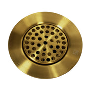 Nantucket Sinks 3 inch Utility Sink Grid Drain Satin Brass 3CHGRSB