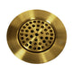 Nantucket Sinks 3 inch Utility Sink Grid Drain Satin Brass 3CHGRSB