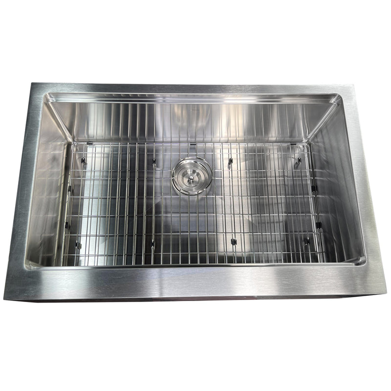 Nantucket Sinks AP-PS-3221-16 Prepstation Single Bowl Undermount Stainless Steel Kitchen Sink - view 5