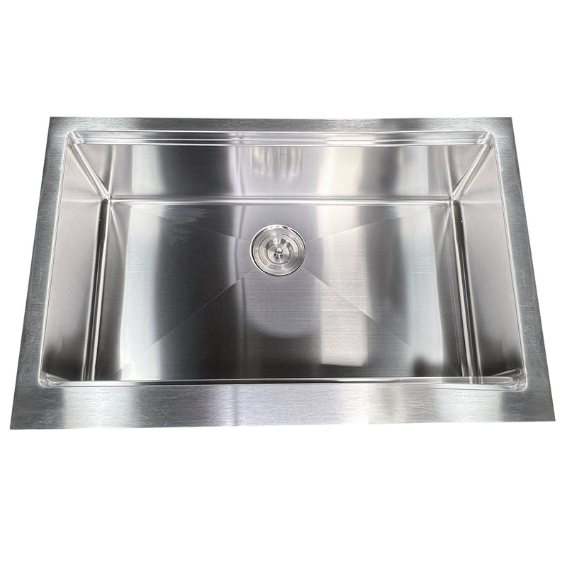 Nantucket Sinks AP-PS-3221-16 Prepstation Single Bowl Undermount Stainless Steel Kitchen Sink - view 6