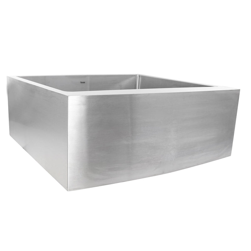 Nantucket Sinks Apron2420SR-16 - 24 Inch Pro Series Single Bowl Farmhouse Apron Front Stainless Steel Kitchen Sink APRON2420-SR-16 - view 2