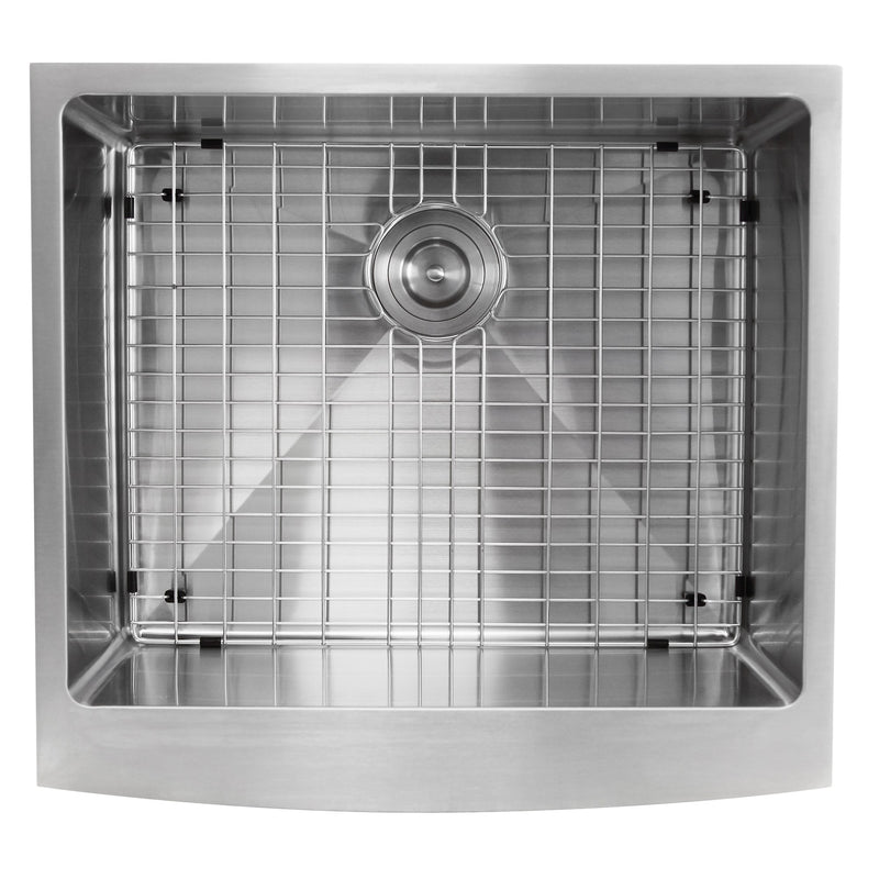 Nantucket Sinks Apron2420SR-16 - 24 Inch Pro Series Single Bowl Farmhouse Apron Front Stainless Steel Kitchen Sink APRON2420-SR-16 - view 3