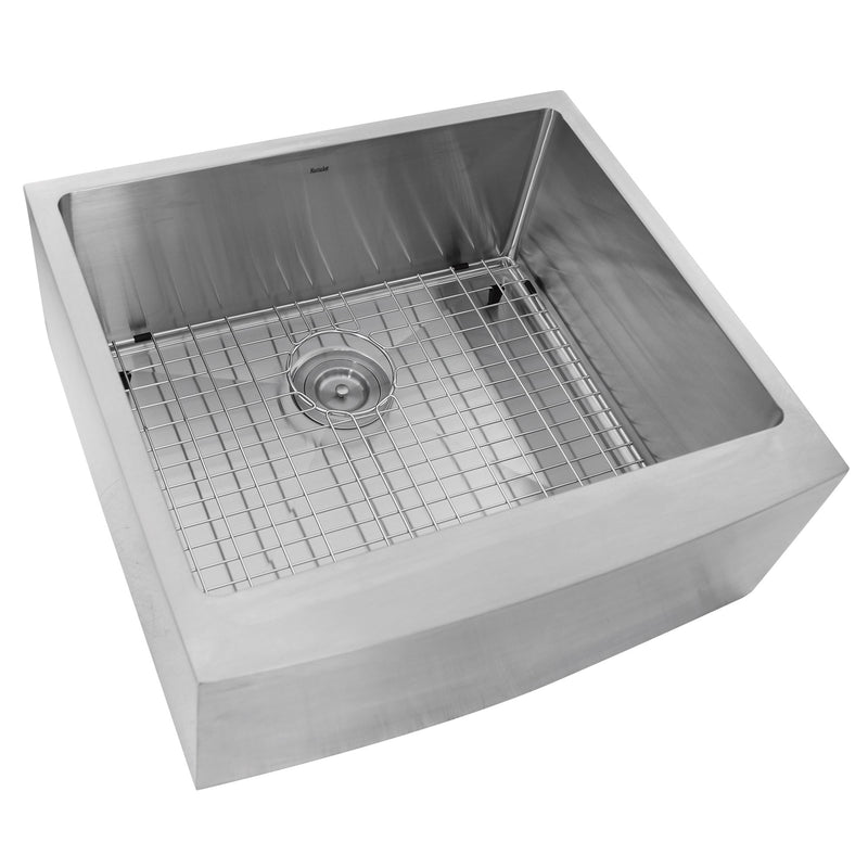 Nantucket Sinks Apron2420SR-16 - 24 Inch Pro Series Single Bowl Farmhouse Apron Front Stainless Steel Kitchen Sink APRON2420-SR-16 - view 4