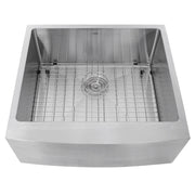 Nantucket Sinks Apron2420SR-16 - 24 Inch Pro Series Single Bowl Farmhouse Apron Front Stainless Steel Kitchen Sink APRON2420-SR-16