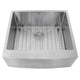 Nantucket Sinks Apron2420SR-16 - 24 Inch Pro Series Single Bowl Farmhouse Apron Front Stainless Steel Kitchen Sink APRON2420-SR-16