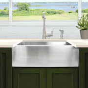 Nantucket Sinks Apron302010SR-16 - 30 Inch Pro Series Single Bowl Farmhouse Apron Front Stainless Steel Kitchen Sink APRON302010-SR-16 - view 6