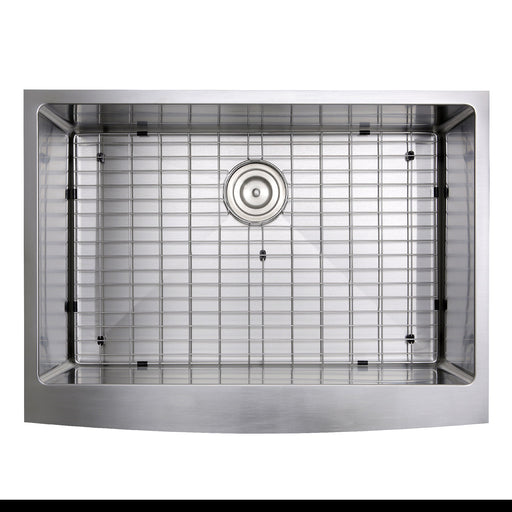 Nantucket Sinks Apron302010SR-16 - 30 Inch Pro Series Single Bowl Farmhouse Apron Front Stainless Steel Kitchen Sink APRON302010-SR-16