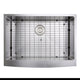 Nantucket Sinks Apron302010SR-16 - 30 Inch Pro Series Single Bowl Farmhouse Apron Front Stainless Steel Kitchen Sink APRON302010-SR-16