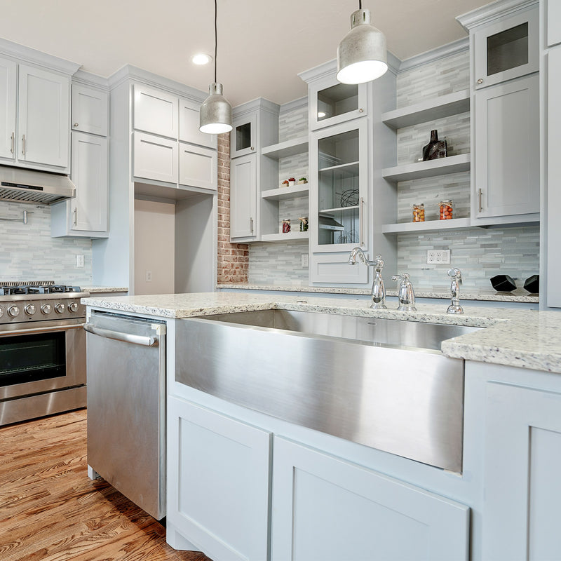 Nantucket Sinks Apron332010-16 - 33 Inch Pro Series Single Bowl Farmhouse Apron Front Stainless Steel Kitchen Sink - view 6