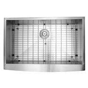 Nantucket Sinks Apron332010-16 - 33 Inch Pro Series Single Bowl Farmhouse Apron Front Stainless Steel Kitchen Sink