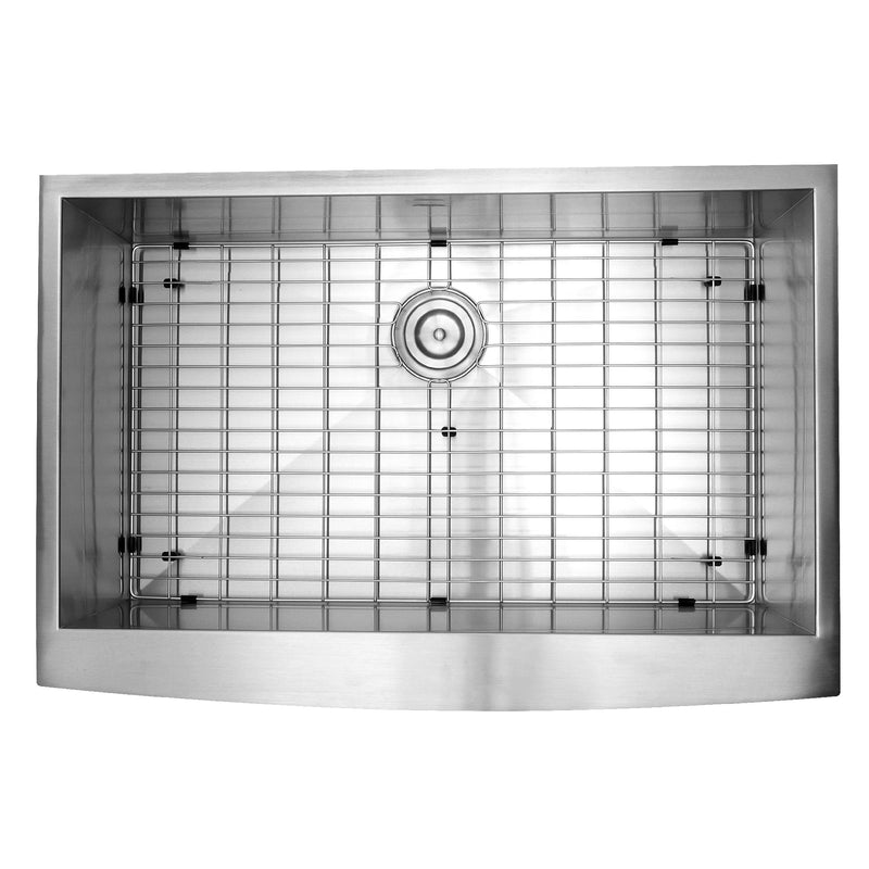 Nantucket Sinks Apron332010-16 - 33 Inch Pro Series Single Bowl Farmhouse Apron Front Stainless Steel Kitchen Sink
